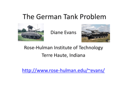 The German Tank Problem