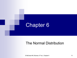 standard normal distribution