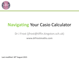 Navigating Your Casio Calculator