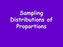 Sample Proportions ppt