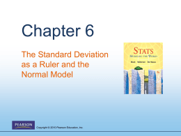 standard deviations