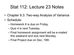 Notes 23 - Wharton Statistics Department