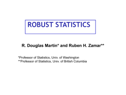 Martin & Zamar - Robust Statistics