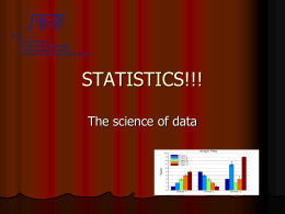 Statistics Notes