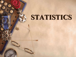 STATISTICS Weightage of chapter in CBSE=10 marks Very - e-CTLT