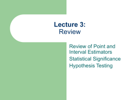 Lecture 3: Review