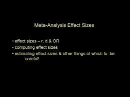 Effect Size Slide Show