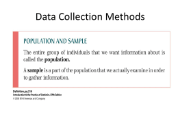 Data Collection Methods