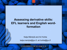 EFL learners and English word