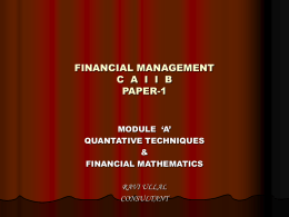 financial management c a i i b