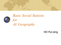 Basic Social Statistic