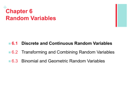 + Discrete Random Variables