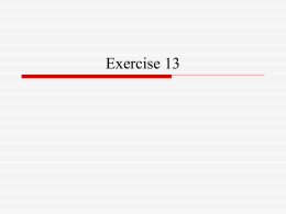 Exercise 13