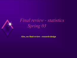 22. Final Review