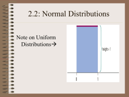 2.2: Normal Distributions