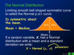 The normal distribution §6.2 page 237