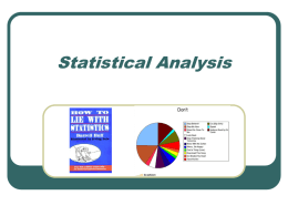 Statistical Analysis - Lincoln Park High School