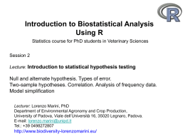 statistical hypothesis test