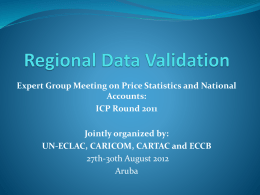 Regional Data Validation