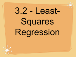 3.2 - Least-Squares Regression