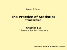 AP Statistics Chapter 11 PowerPoint notes