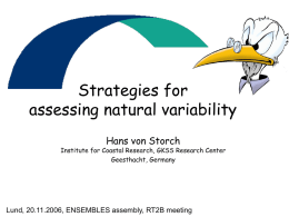 Strategies for assessing natural variability
