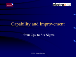 Capability & Continual Improvement