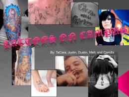 Tattoo Final Project Presentaion