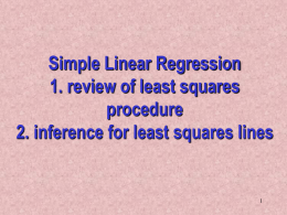 PPT Slides for Inference in Regression