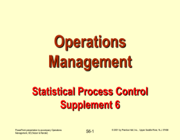 Process Control Charts