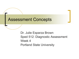 Assessment Concepts