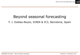 Beyond seasonal forecasting: annual and interannual