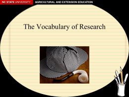 Introduction to Research (Scientific Inquiry)