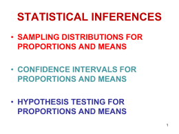 P-value - Department of Statistics and Probability