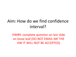 lesson28-confidence interval