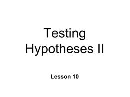 Evaluating Hypotheses