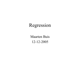 Regression - Maarten Buis