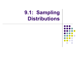 9.1: Sampling Distributions