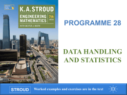 28 Data handling and statistics PowerPoint