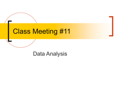 Class 11 Data Analysis