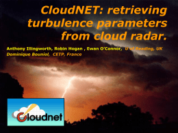 Retrieving turbulence parameters from cloud radar