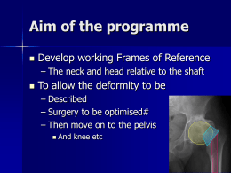 Frames of Reference in the Femur