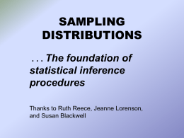 Sampling Distributions PP
