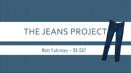 The jeans project