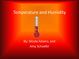 Temperature and Humidity