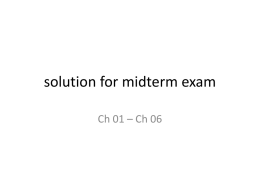 solutions for midterm exam