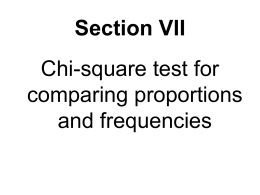 7. Chi square and F tests