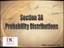 Section 4 - Probability Distributions