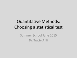 How to Choose the Correct Statistical Test