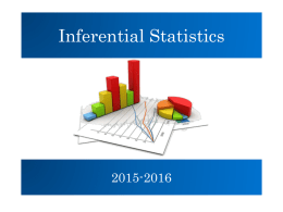 Powerpoint on inferential statistics